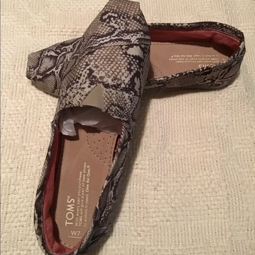 Tom’s Snake Print Shoes